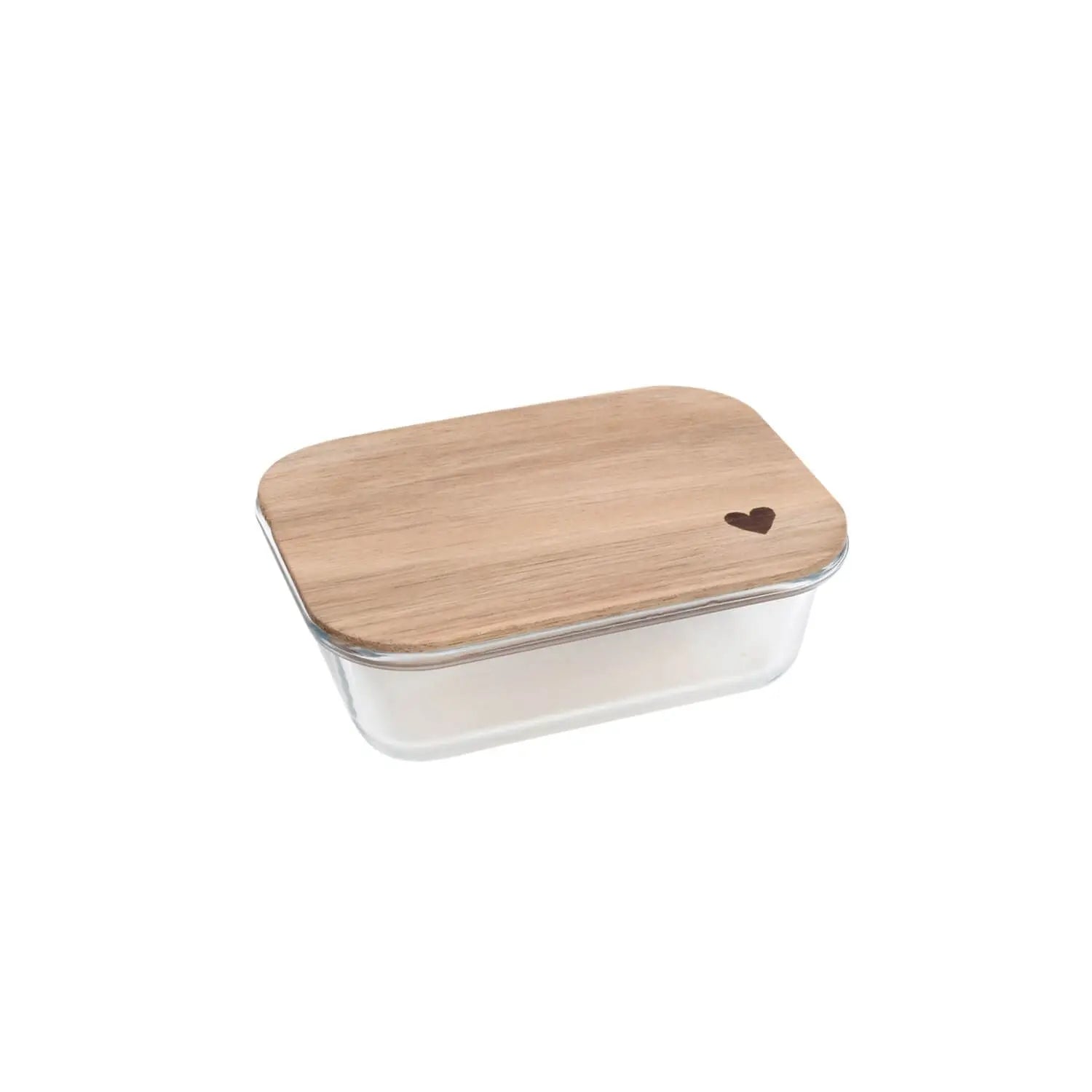 Vorratsbehälter "Herz" (Transparent) Eulenschnitt