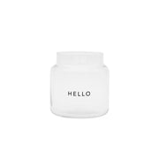 Vase aus Glas "Hello" - medium (Transparent) Eulenschnitt