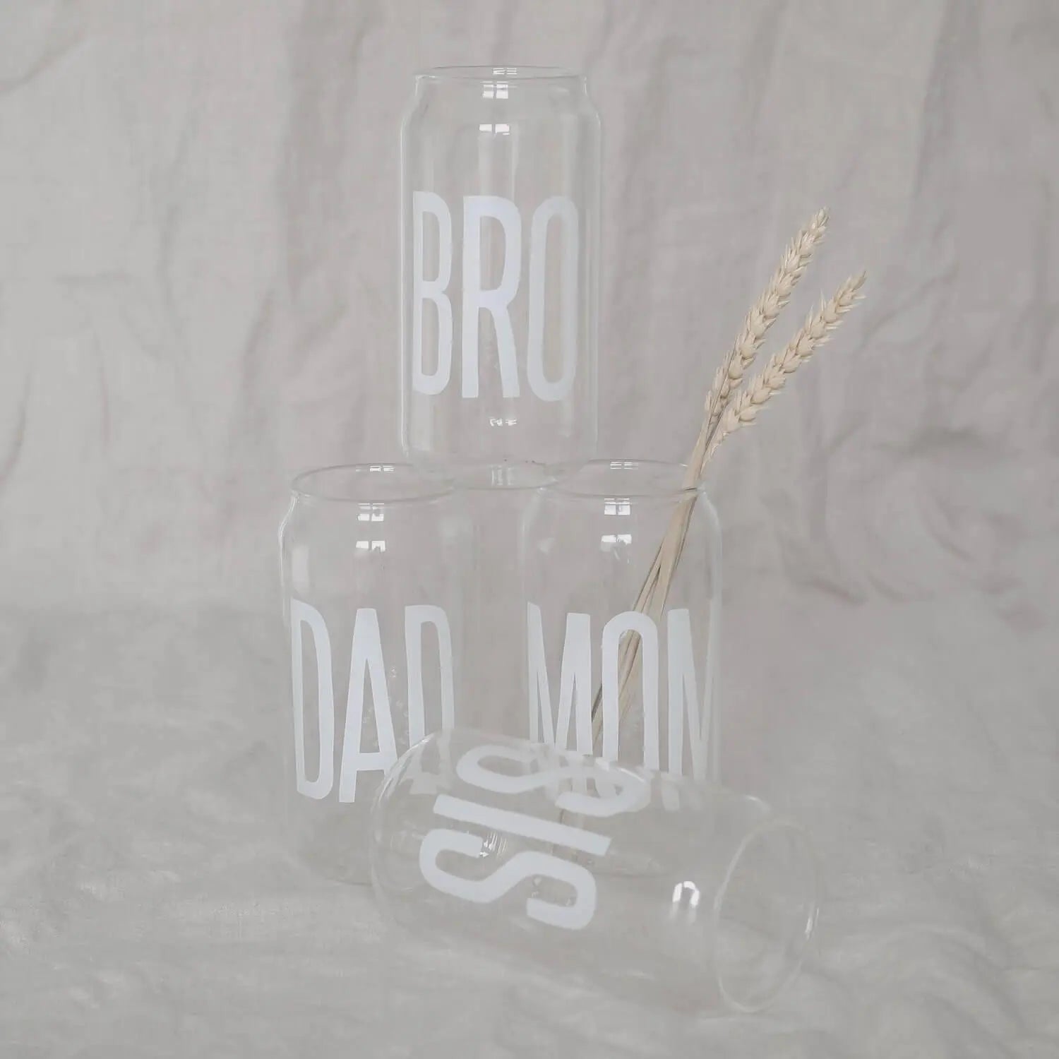 Trinkglas hoch "Dad" Eulenschnitt