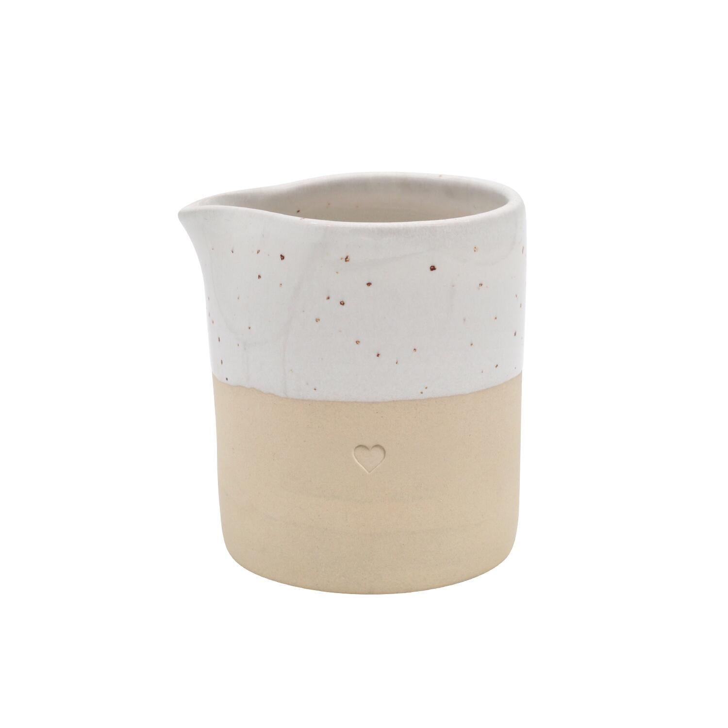 Kännchen "Herz" - 8,2x7,4x8,3 cm (Natur) Eulenschnitt