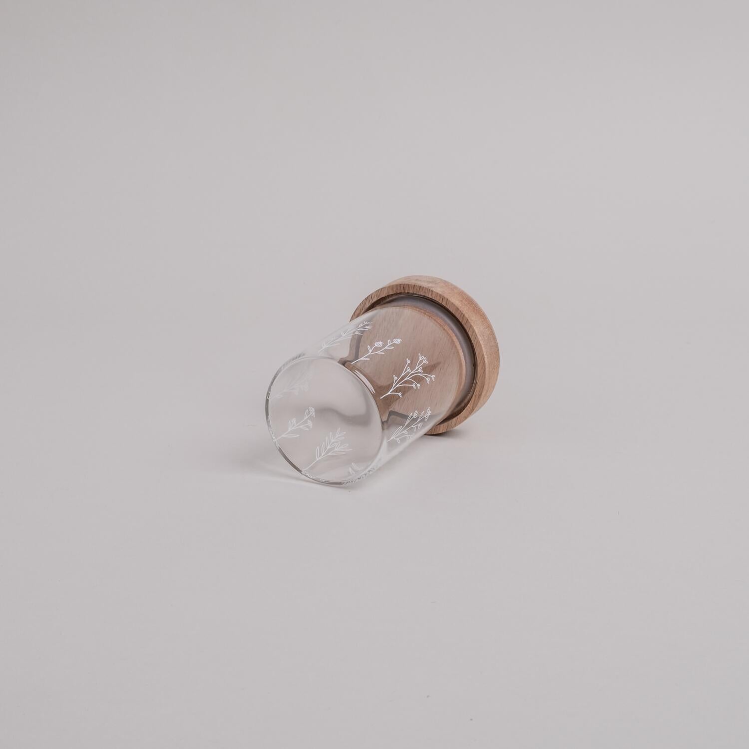 Mini-Vorratsglas "Blumenwiese" - 200 ml (Natur/Transparent) Eulenschnitt