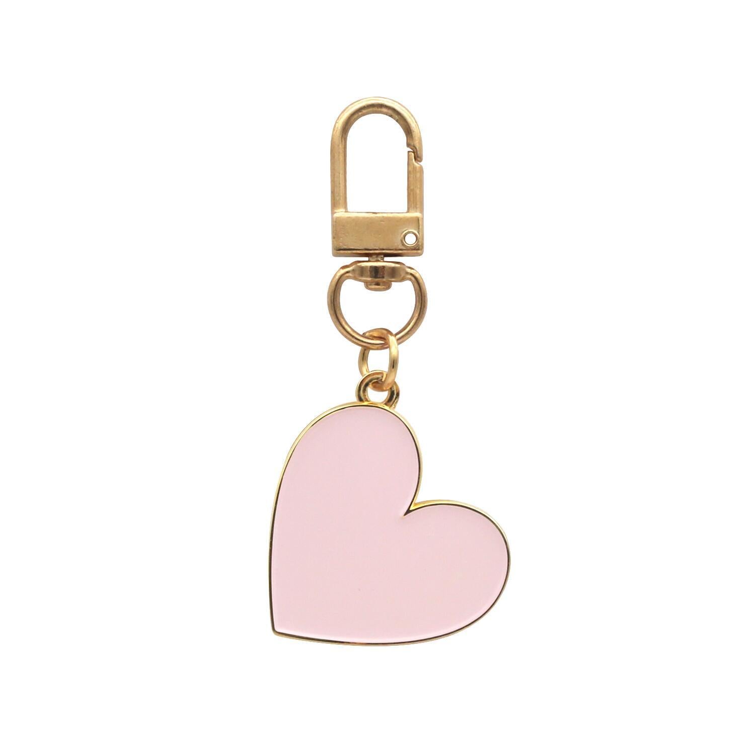 Schlüsselanhänger "Kleines Herz" - 3,3x6,8 cm (Rosa) Eulenschnitt