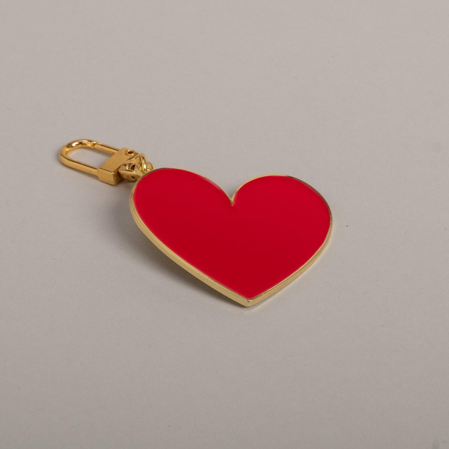 Schlüsselanhänger "Großes Herz" - 4,9x8,4 cm (Rot) Eulenschnitt