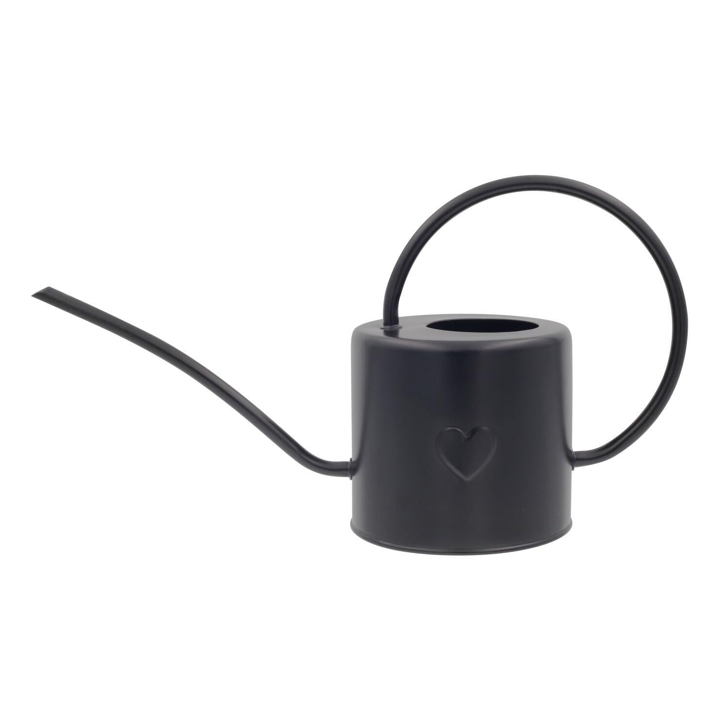 Gießkanne "Herz" - 1,5 l (Schwarz) Eulenschnitt