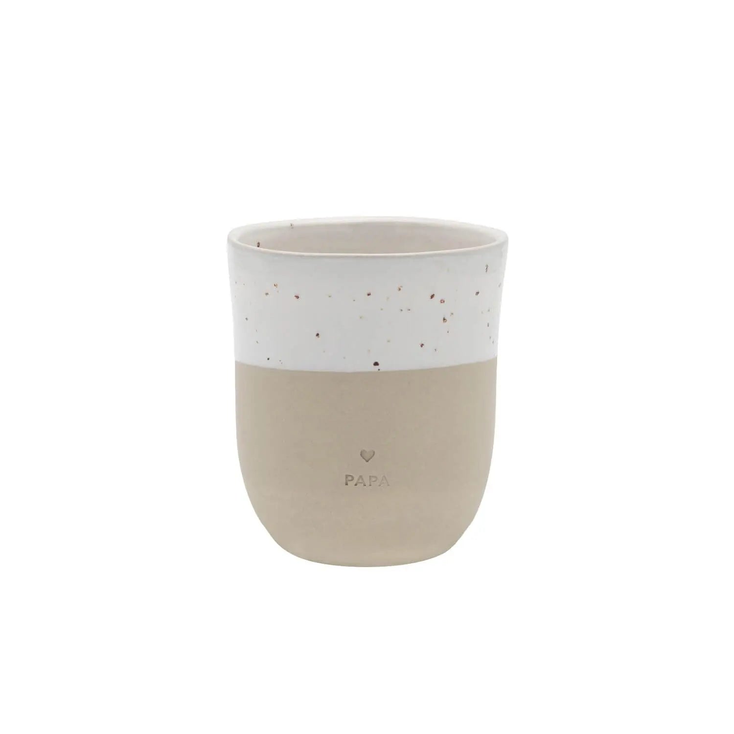 Becher "Papa" - 320 ml (Natur) Eulenschnitt