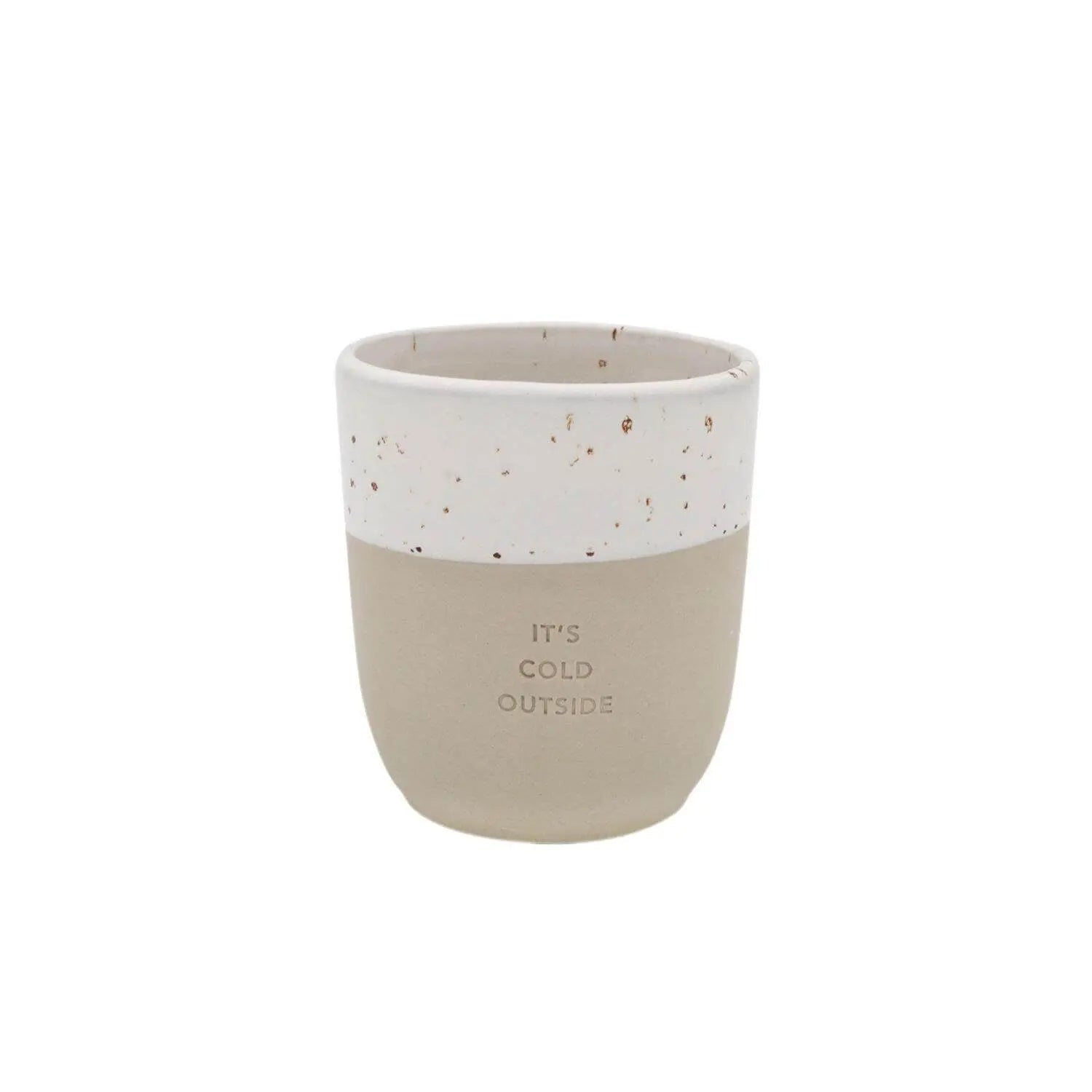 Becher "It's cold outside" - 320 ml (Natur) Eulenschnitt