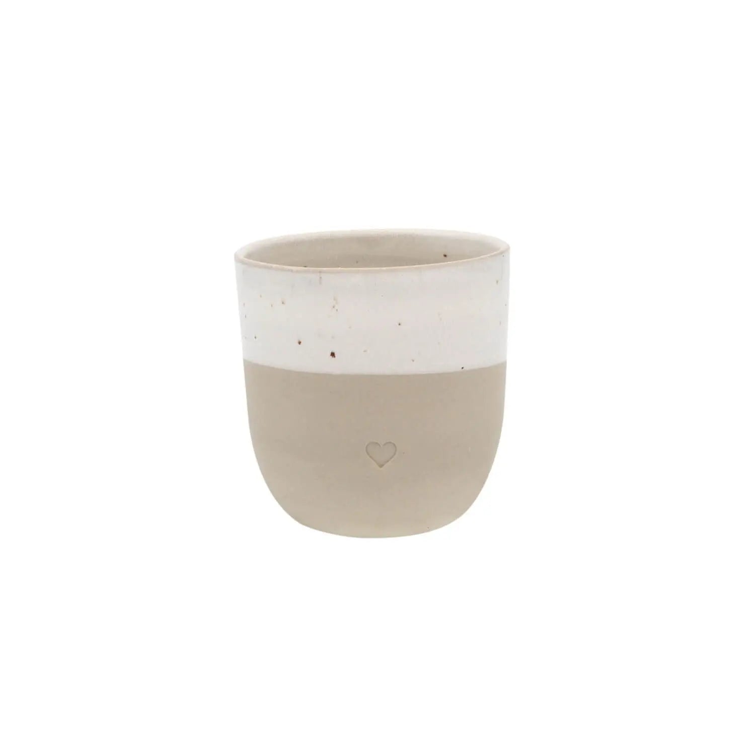 Becher klein "Herz" - 200 ml (Natur) Eulenschnitt