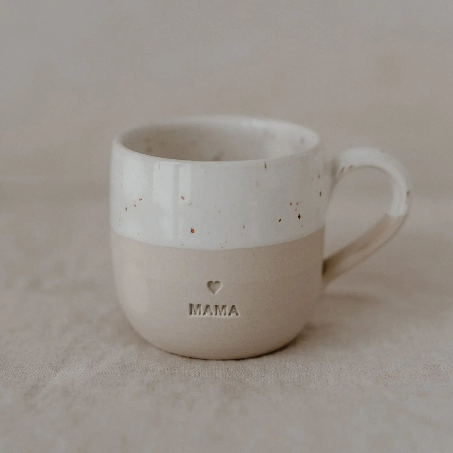 Cappuccino Tasse "Mama" - 190 ml (Natur) Eulenschnitt