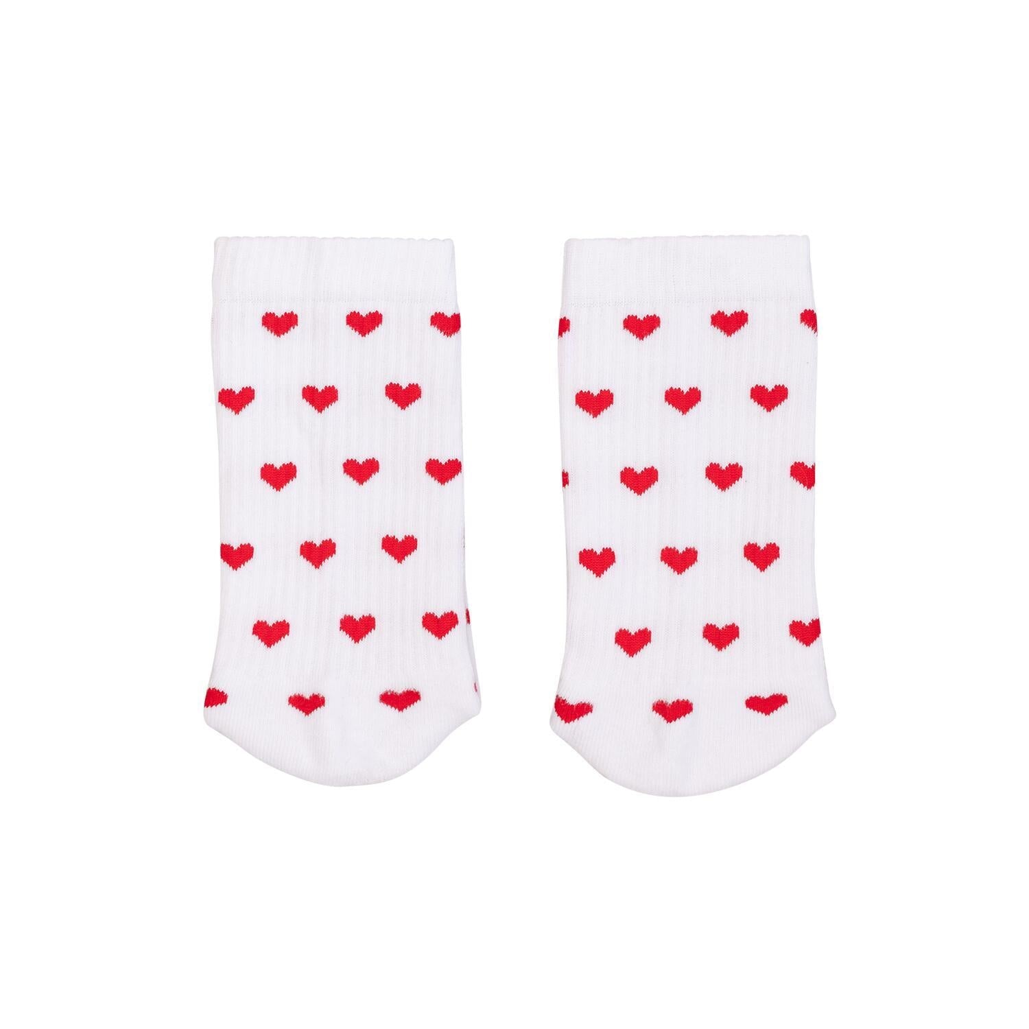 Limitierte Socken "Herzen" (Weiß) Eulenschnitt