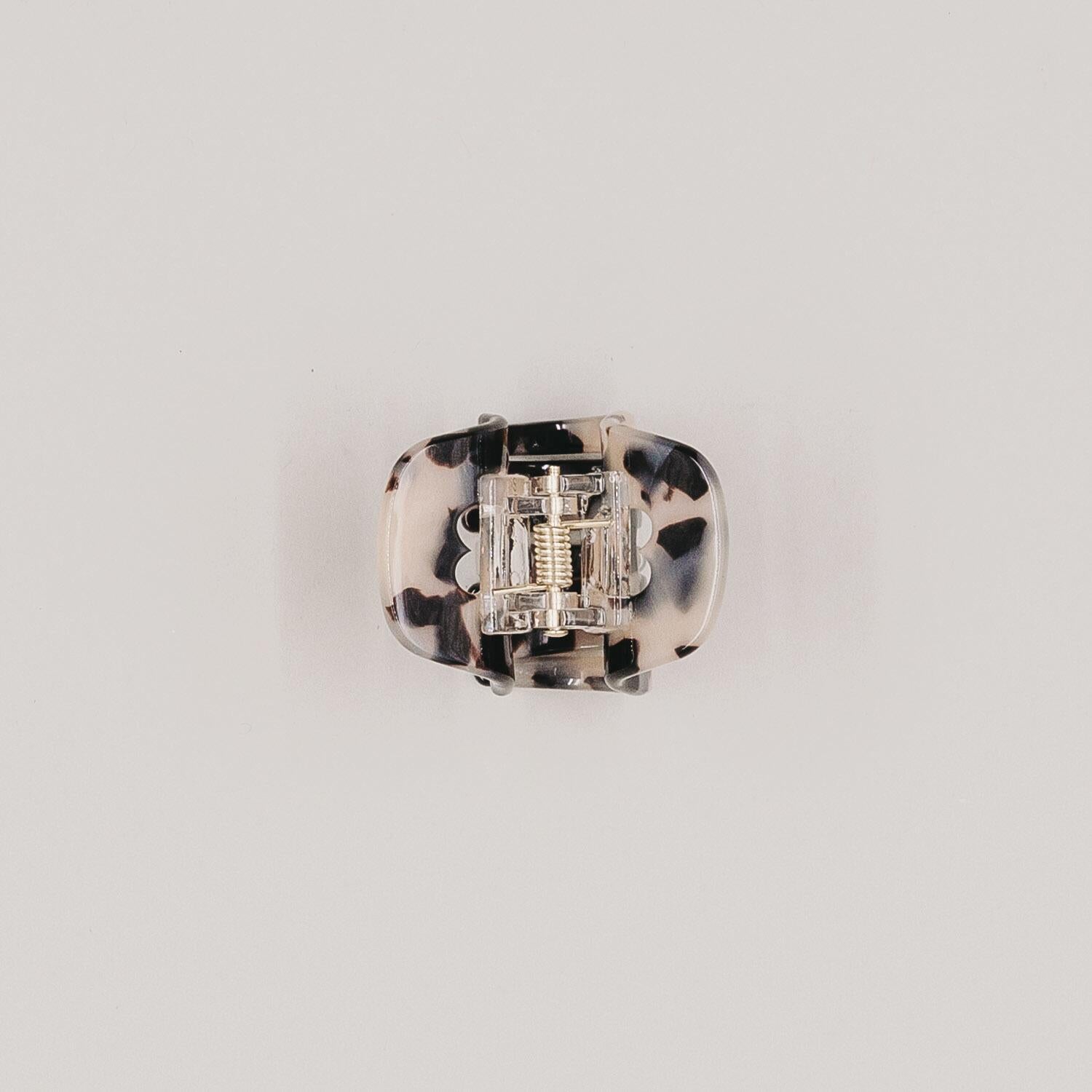 Kleine Haarspange "Herz" (Braun/Schwarz) Eulenschnitt