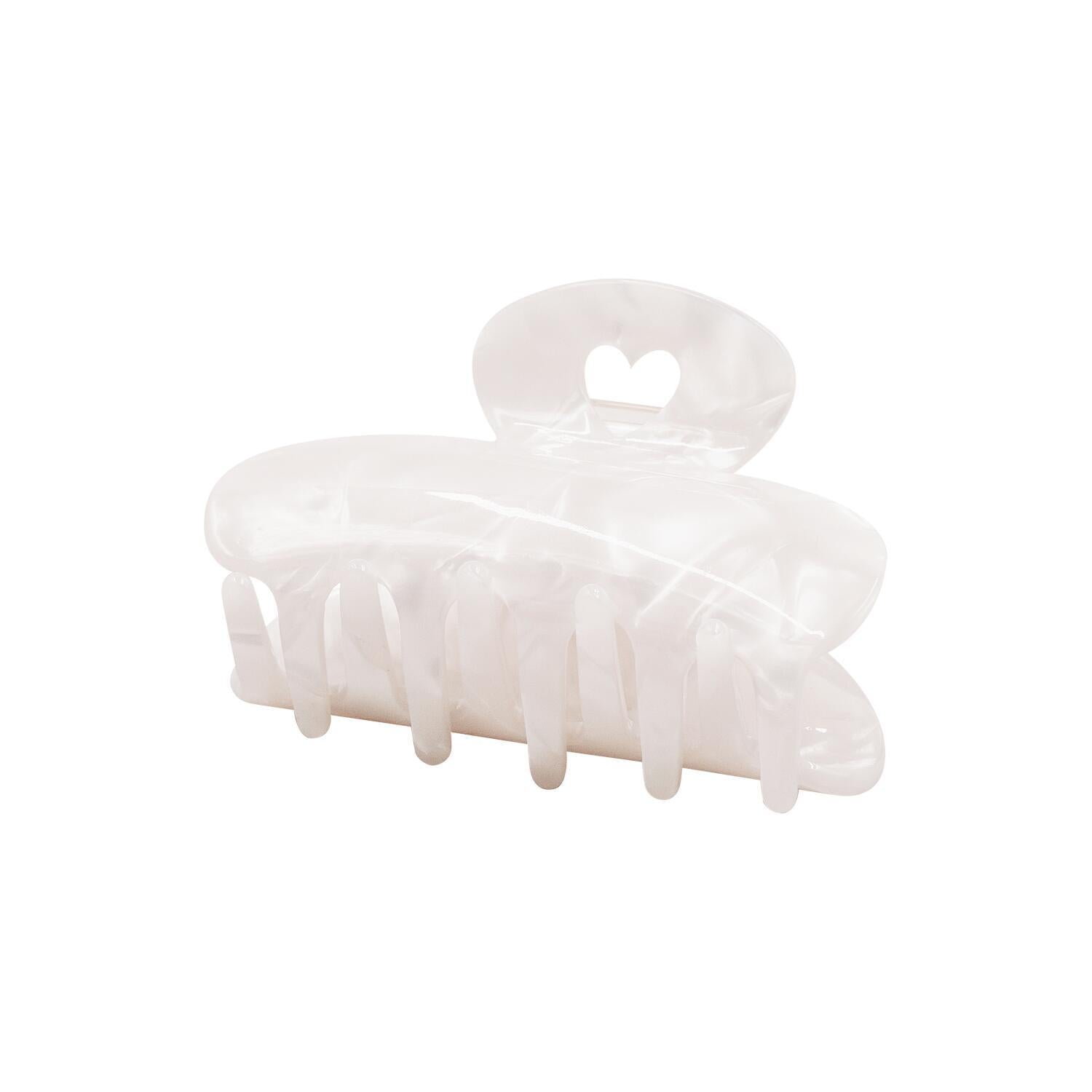 Große Haarspange "Herz" (Pearl) Eulenschnitt