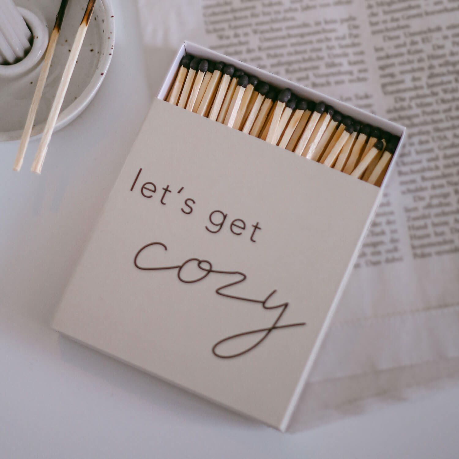 Streichhölzer "Cozy" - 10,5x10,7x2 cm (Natur)