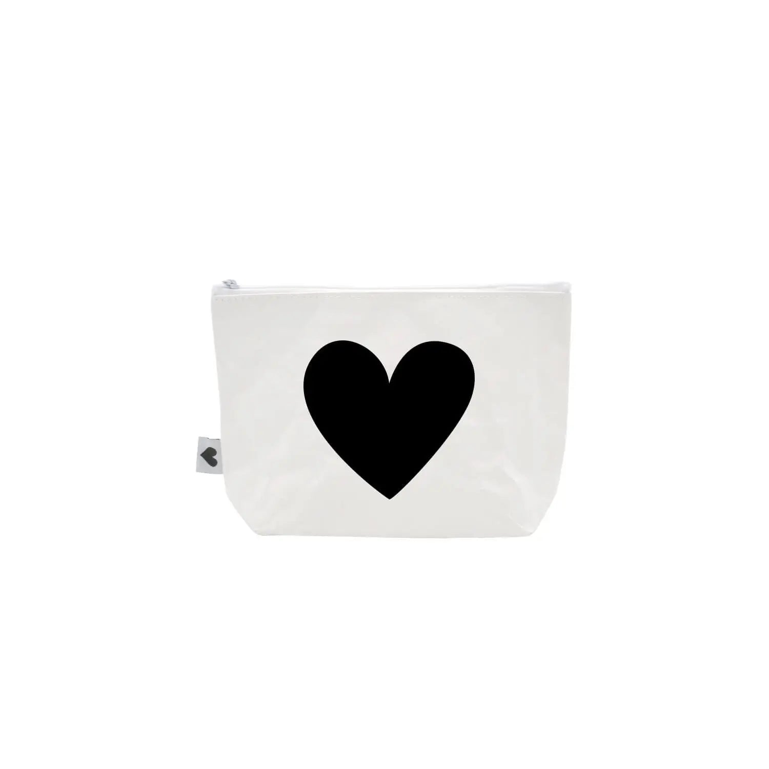 Kosmetiktasche "Herz" - 23x15x6 cm (Weiß) Eulenschnitt