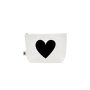 Kosmetiktasche "Herz" - 23x15x6 cm (Weiß) Eulenschnitt