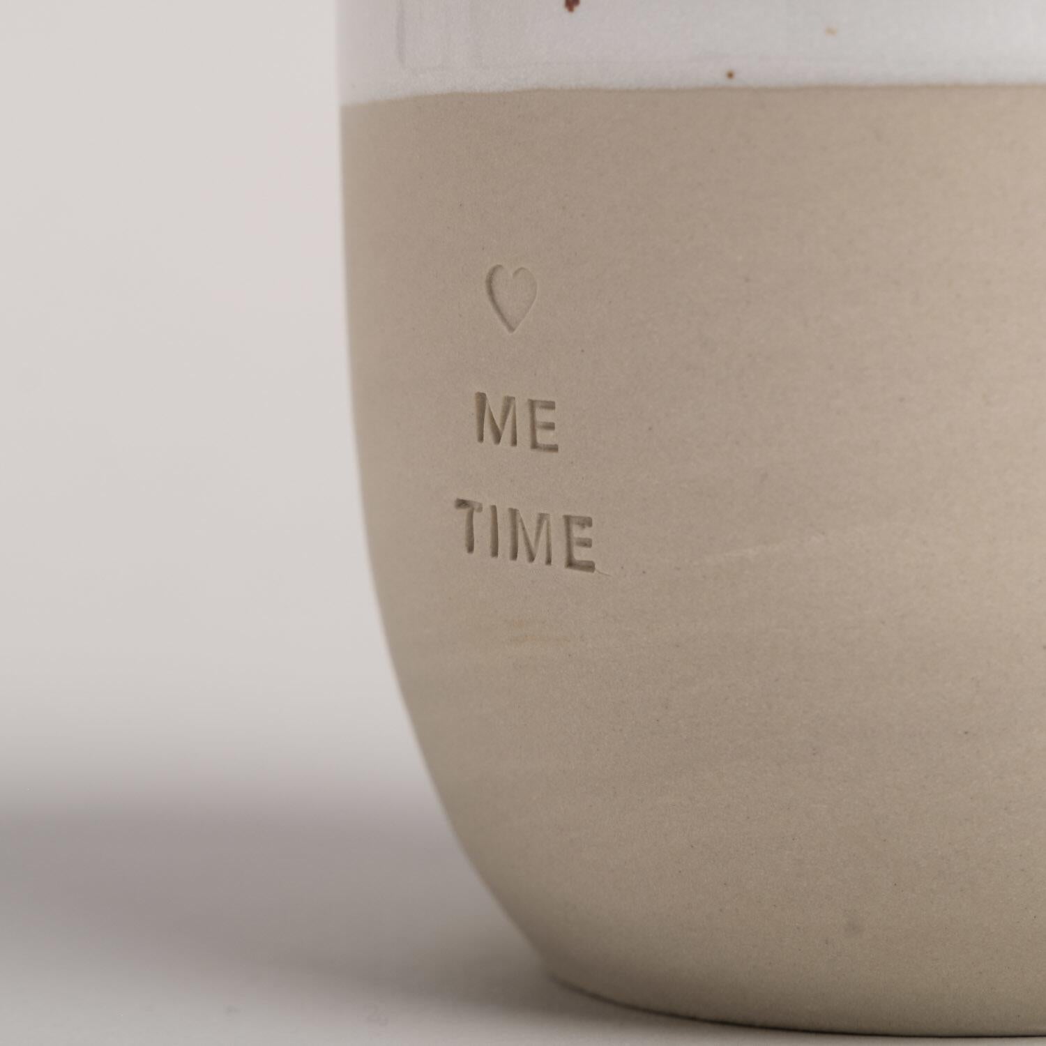 Becher "Me Time" - 320 ml (Natur) Eulenschnitt