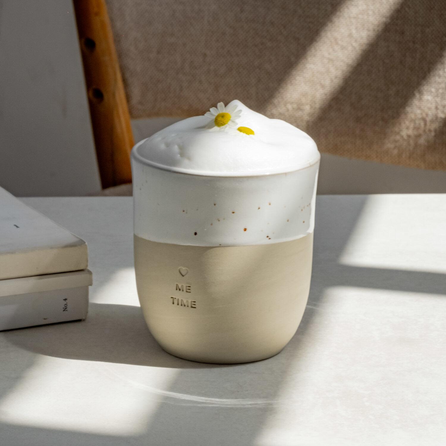 Becher "Me Time" - 320 ml (Natur) Eulenschnitt