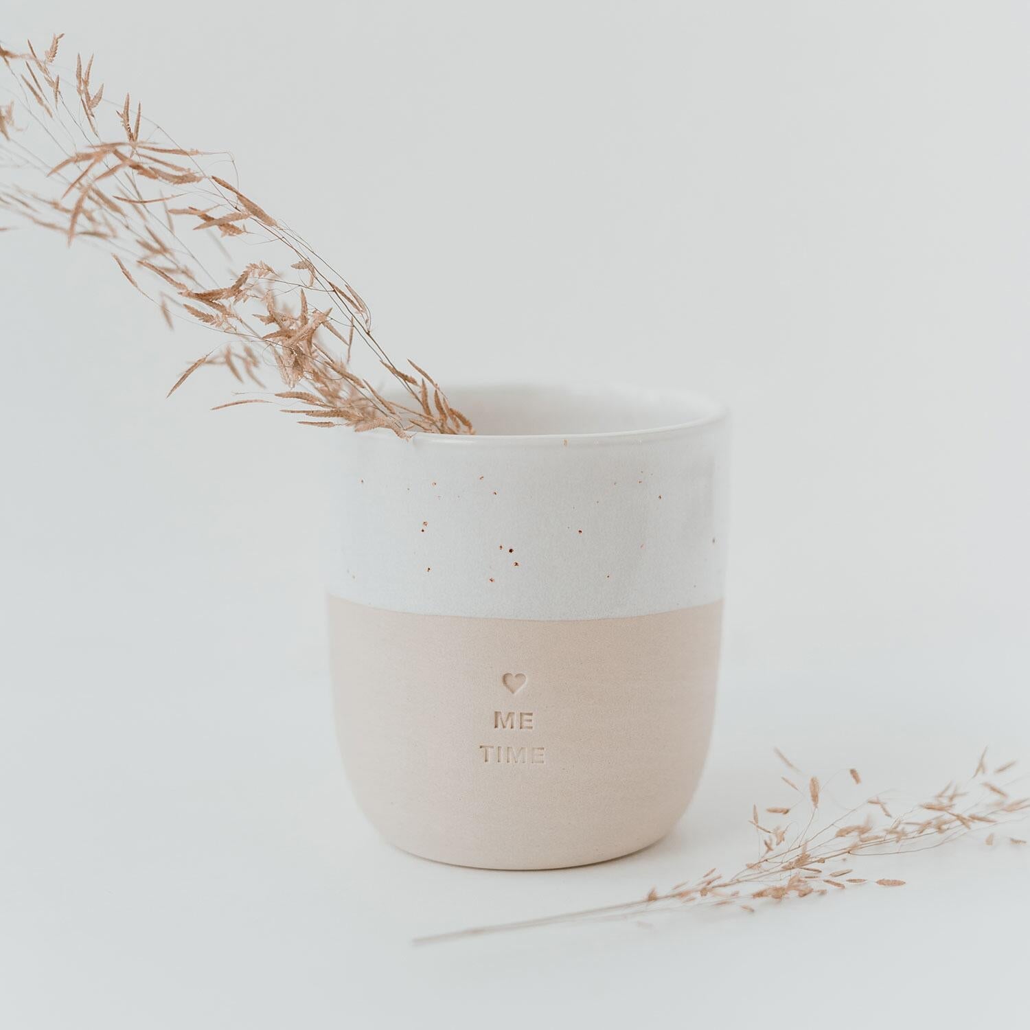 Becher "Me Time" - 320 ml (Natur) Eulenschnitt