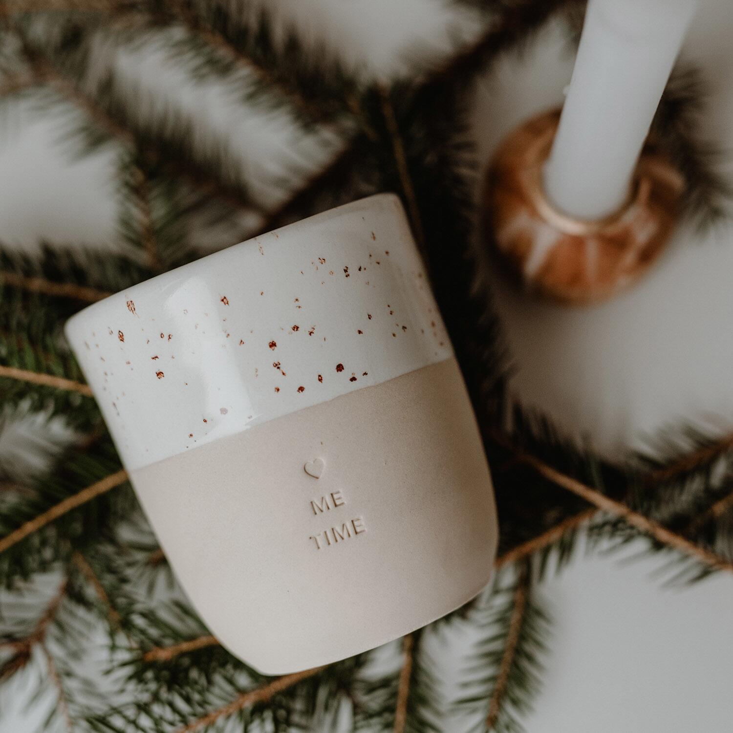 Becher "Me Time" - 320 ml (Natur) Eulenschnitt