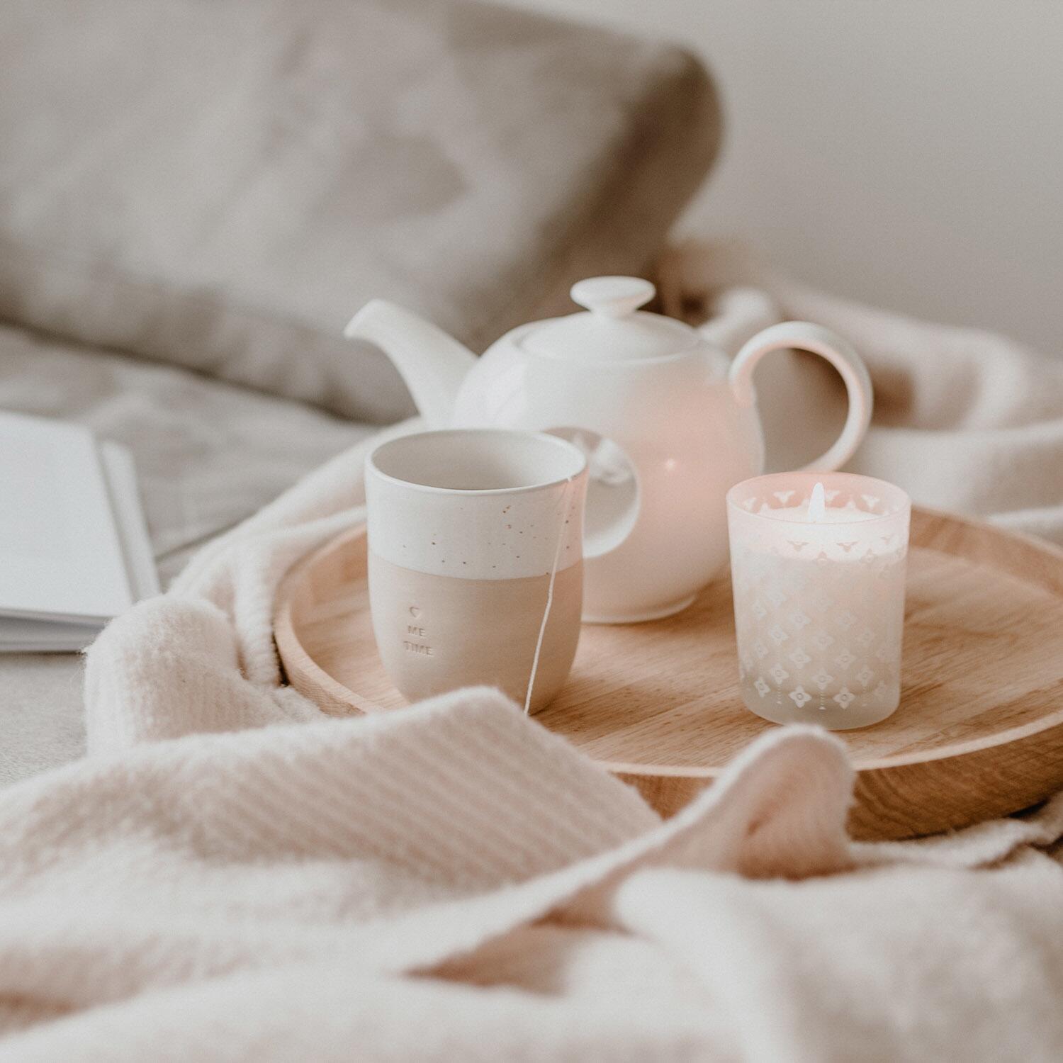 Becher "Me Time" - 320 ml (Natur) Eulenschnitt