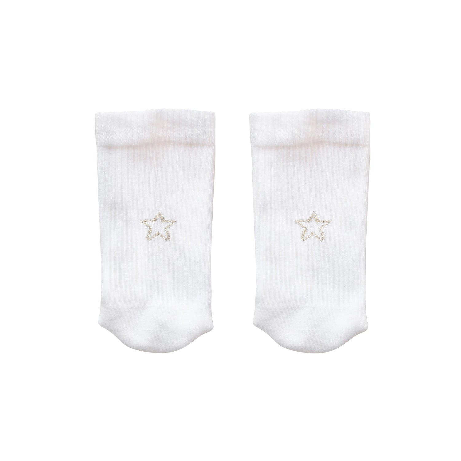 Socken "Stern" (Weiß) Eulenschnitt