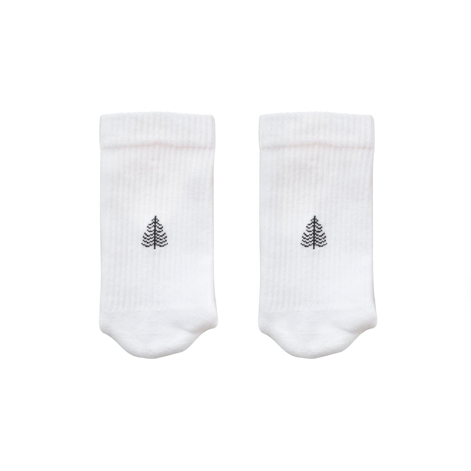 Socken "Tanne" (Weiß) Eulenschnitt