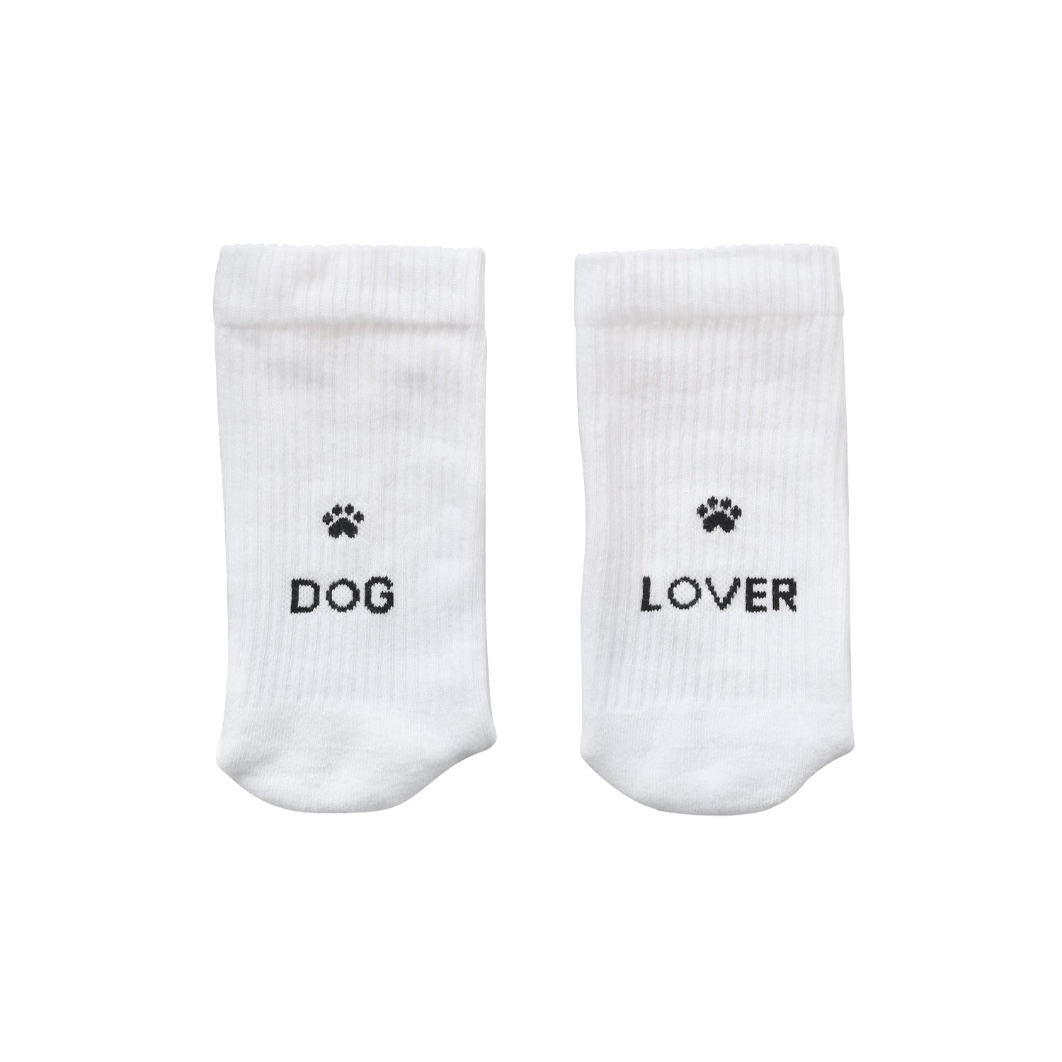 Socken "Dog Lover" (Weiß) Eulenschnitt