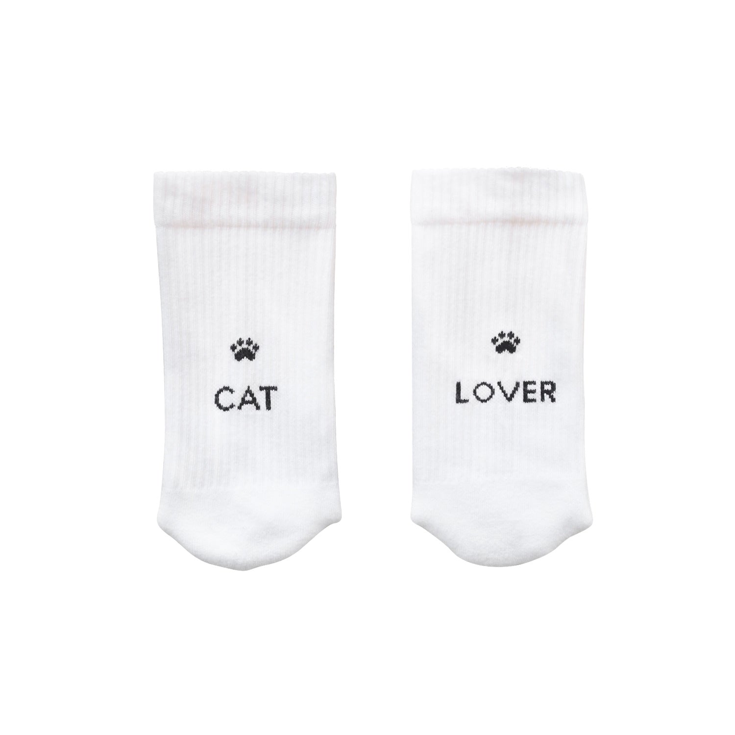 Socken "Cat Lover" - 39-42 (Weiß) Eulenschnitt