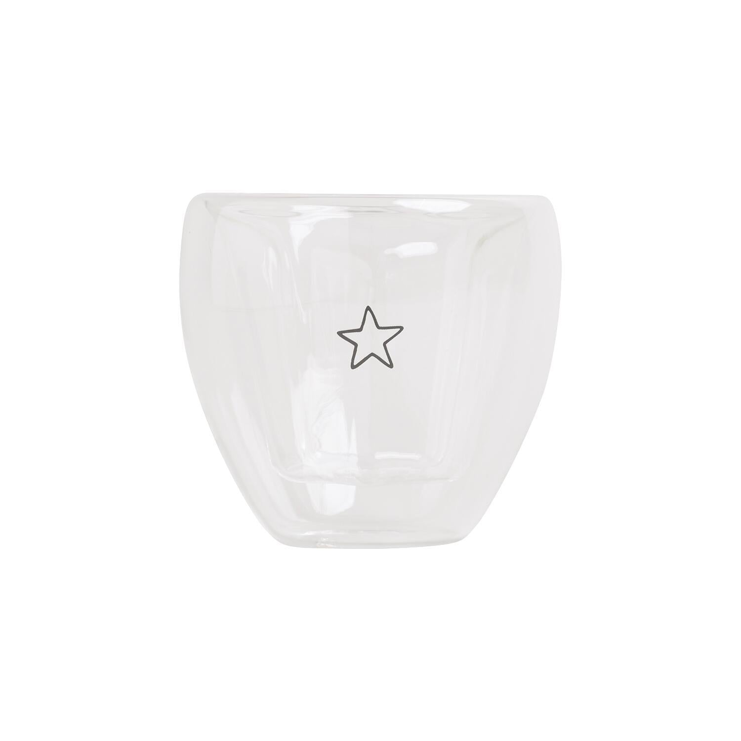Doppelwandiges Sternglas "Stern" - 250 ml (Transparent)