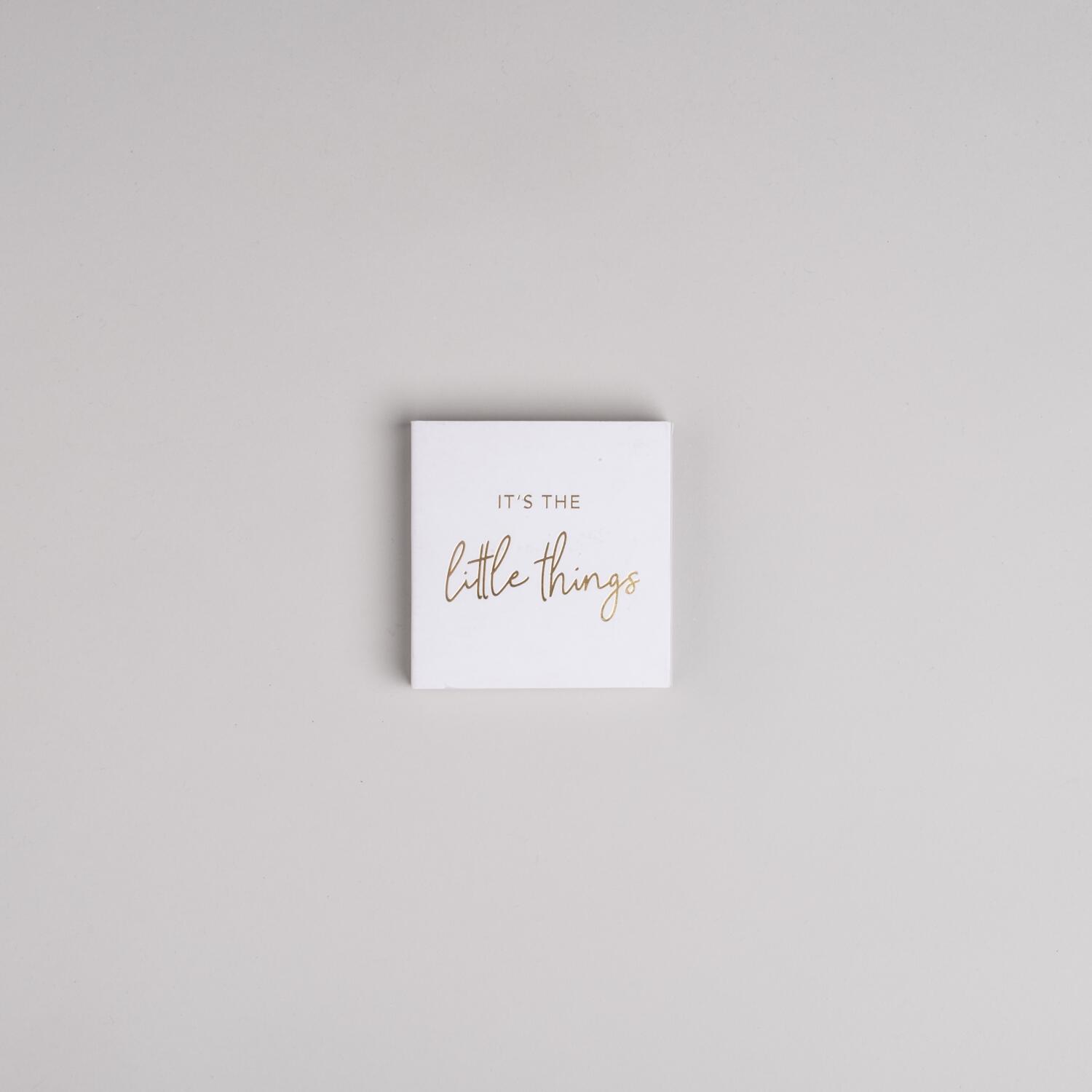 Streichhölzer "Little Things" - 10,1x10,3x1,5 cm (Weiß) Eulenschnitt