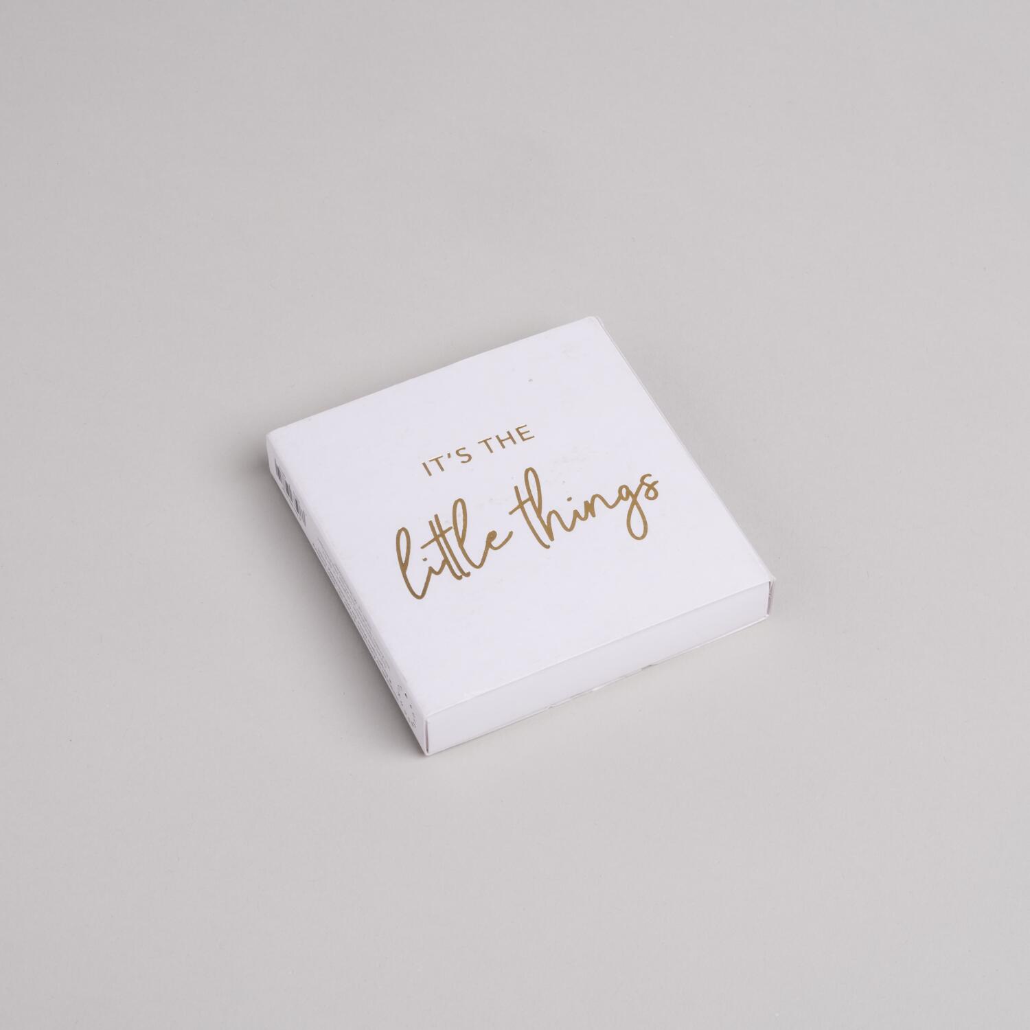 Streichhölzer "Little Things" - 10,1x10,3x1,5 cm (Weiß) Eulenschnitt