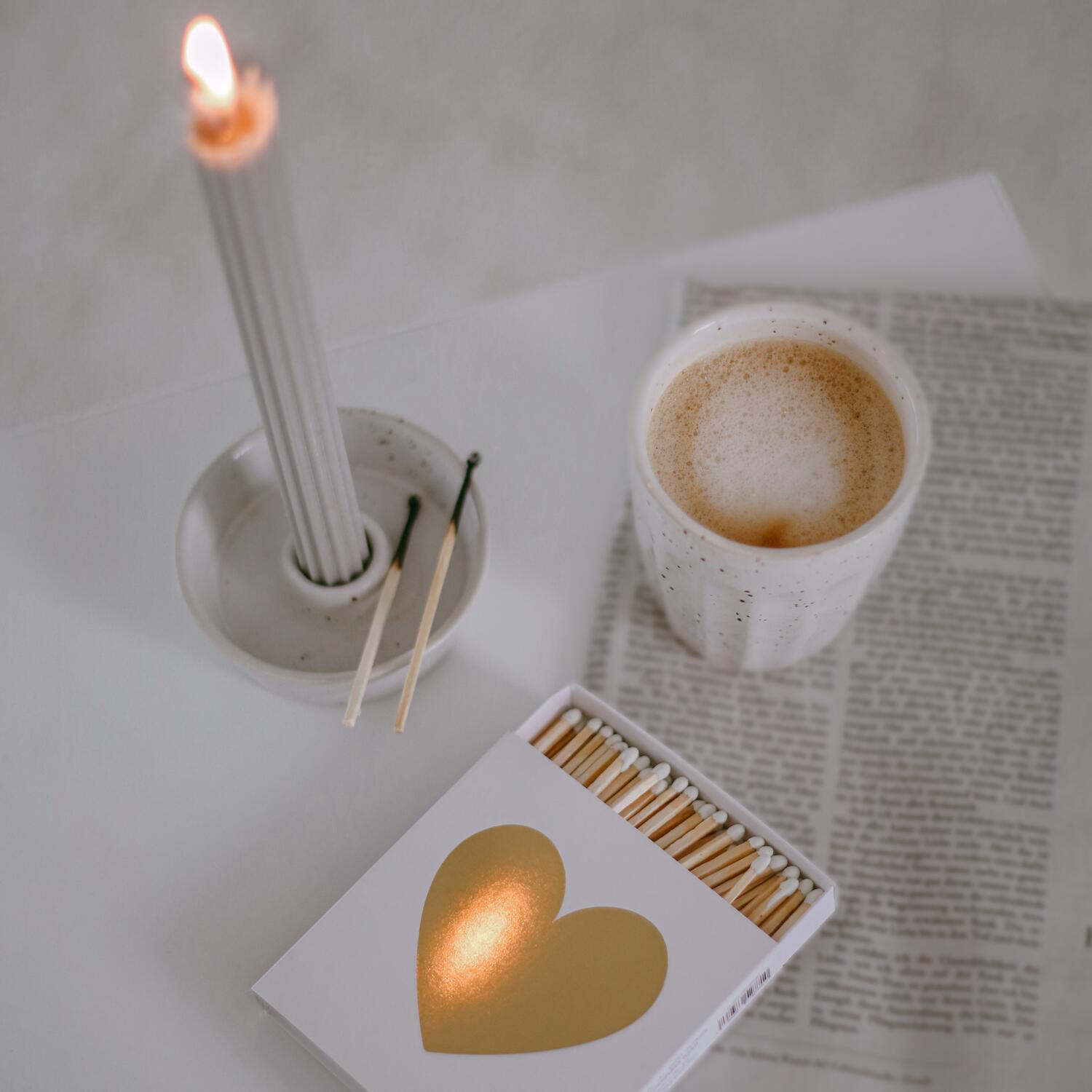 Streichhölzer "Little Things" - 10,1x10,3x1,5 cm (Weiß) Eulenschnitt