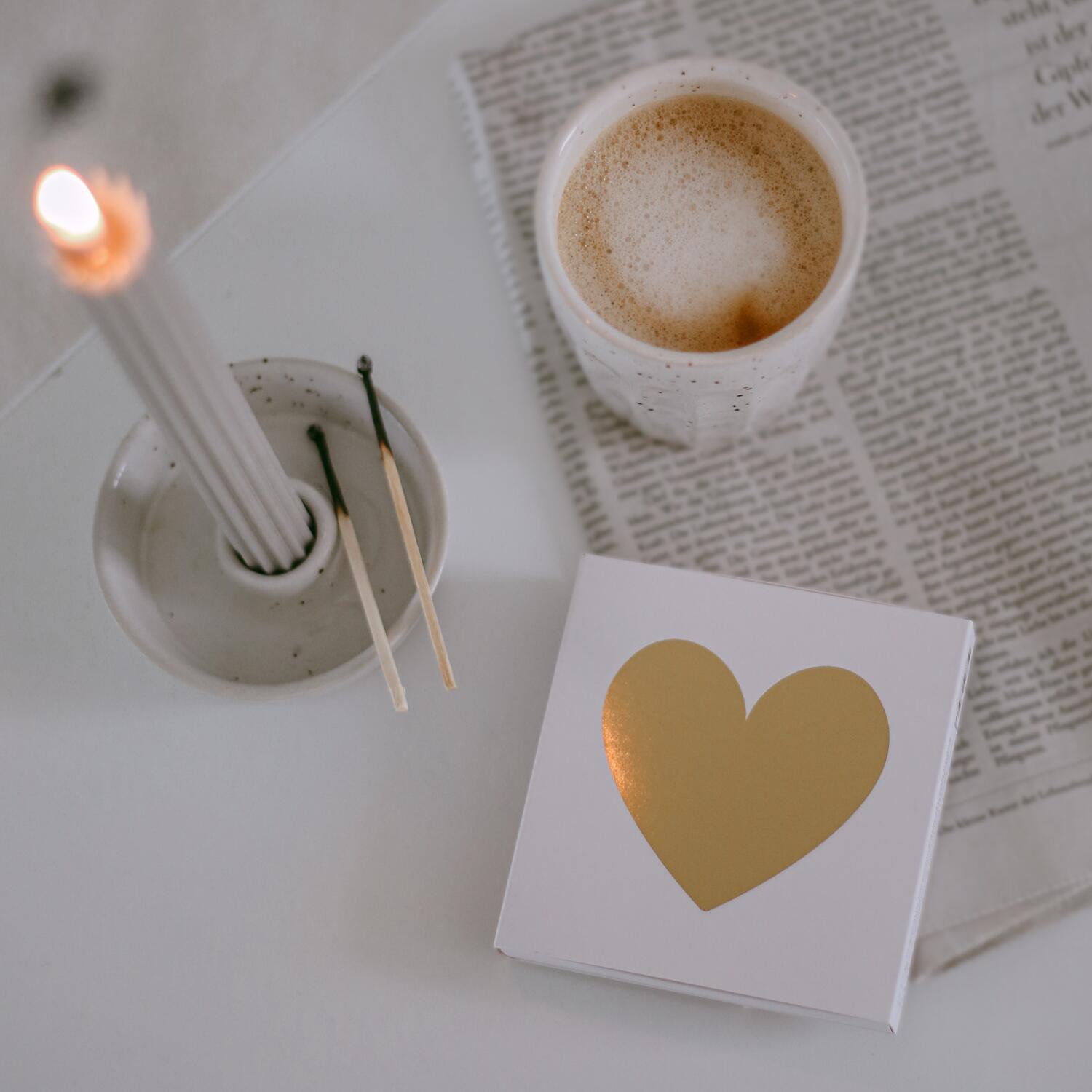 Streichhölzer "Little Things" - 10,1x10,3x1,5 cm (Weiß) Eulenschnitt