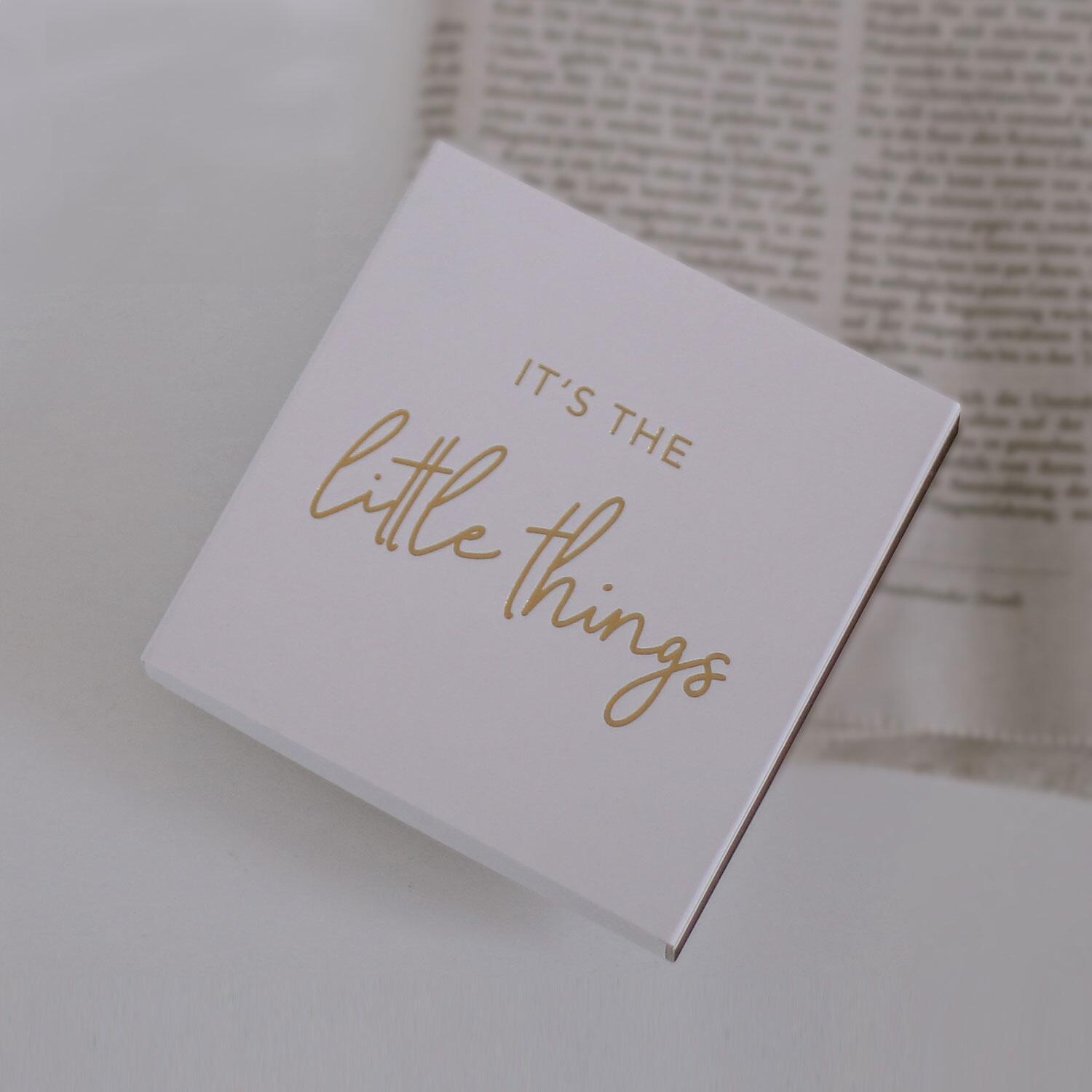 Streichhölzer "Little Things" - 10,1x10,3x1,5 cm (Weiß) Eulenschnitt