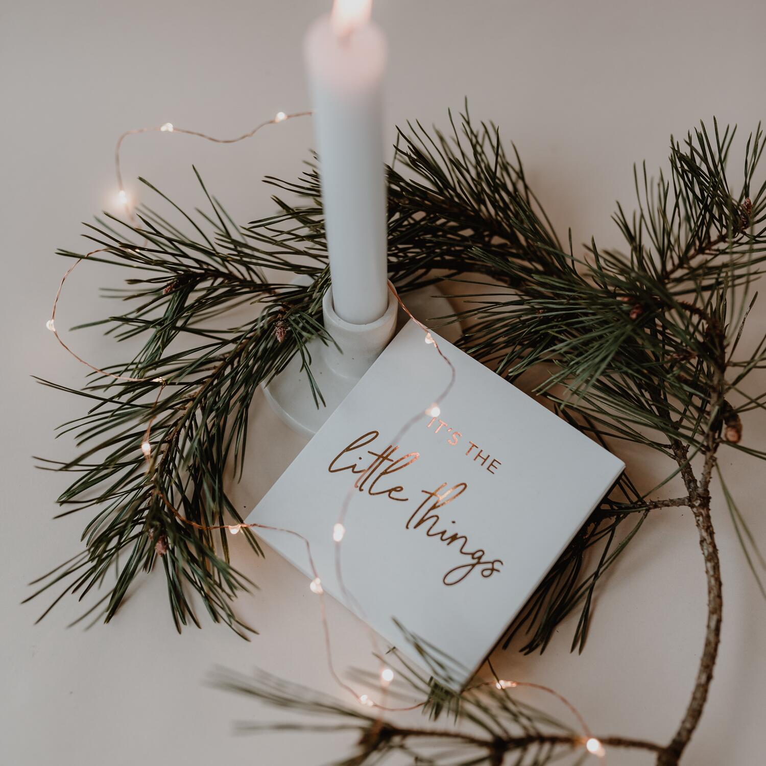 Streichhölzer "Little Things" - 10,1x10,3x1,5 cm (Weiß) Eulenschnitt