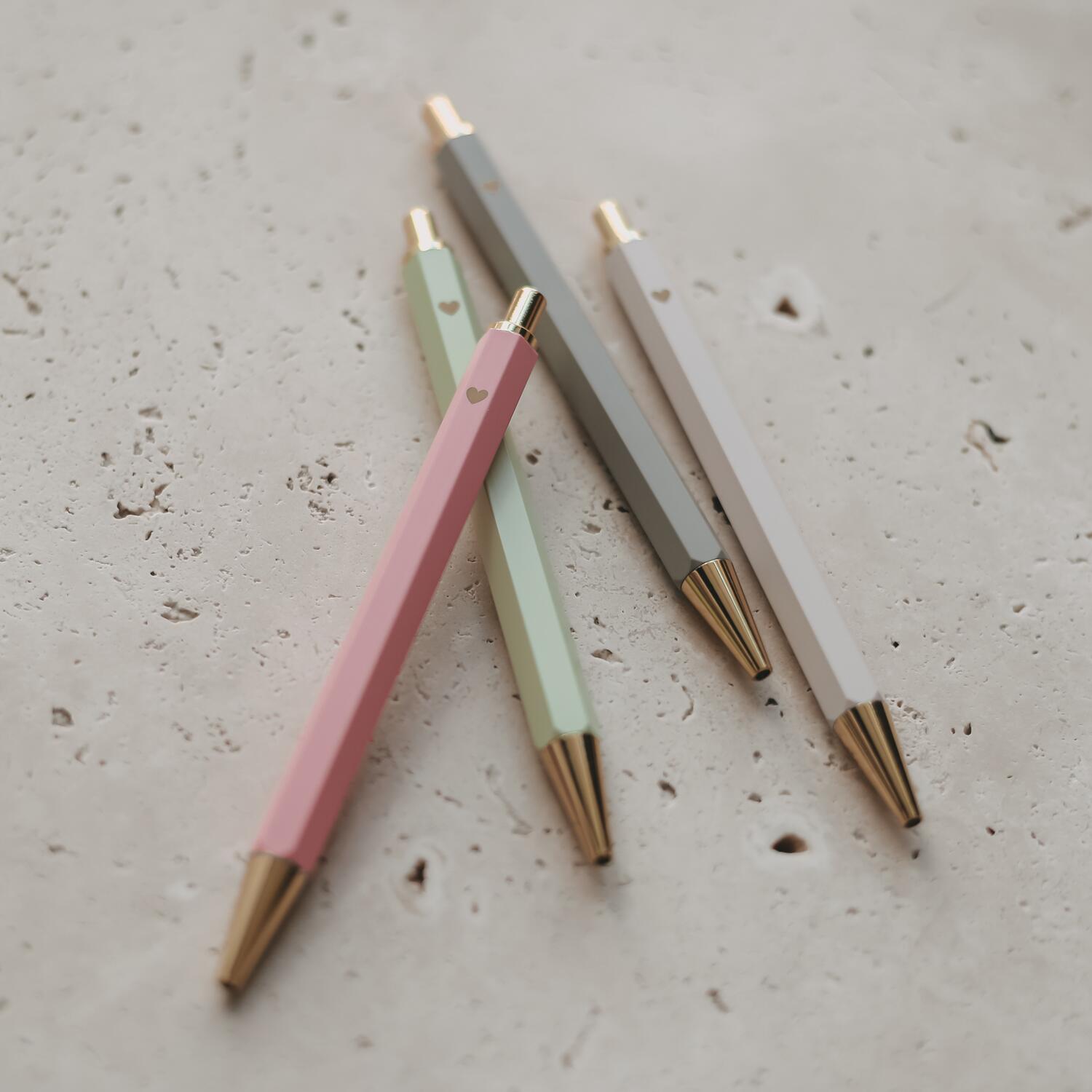 Kugelschreiber - 12,7 cm (Creme) Eulenschnitt