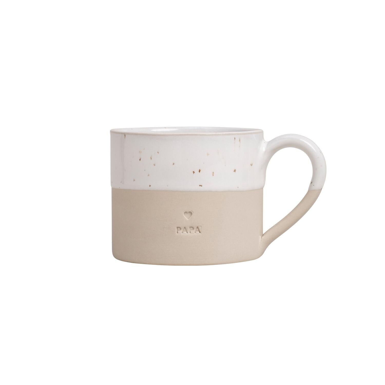 Tasse "Papa" - 250 ml (Natur) Eulenschnitt