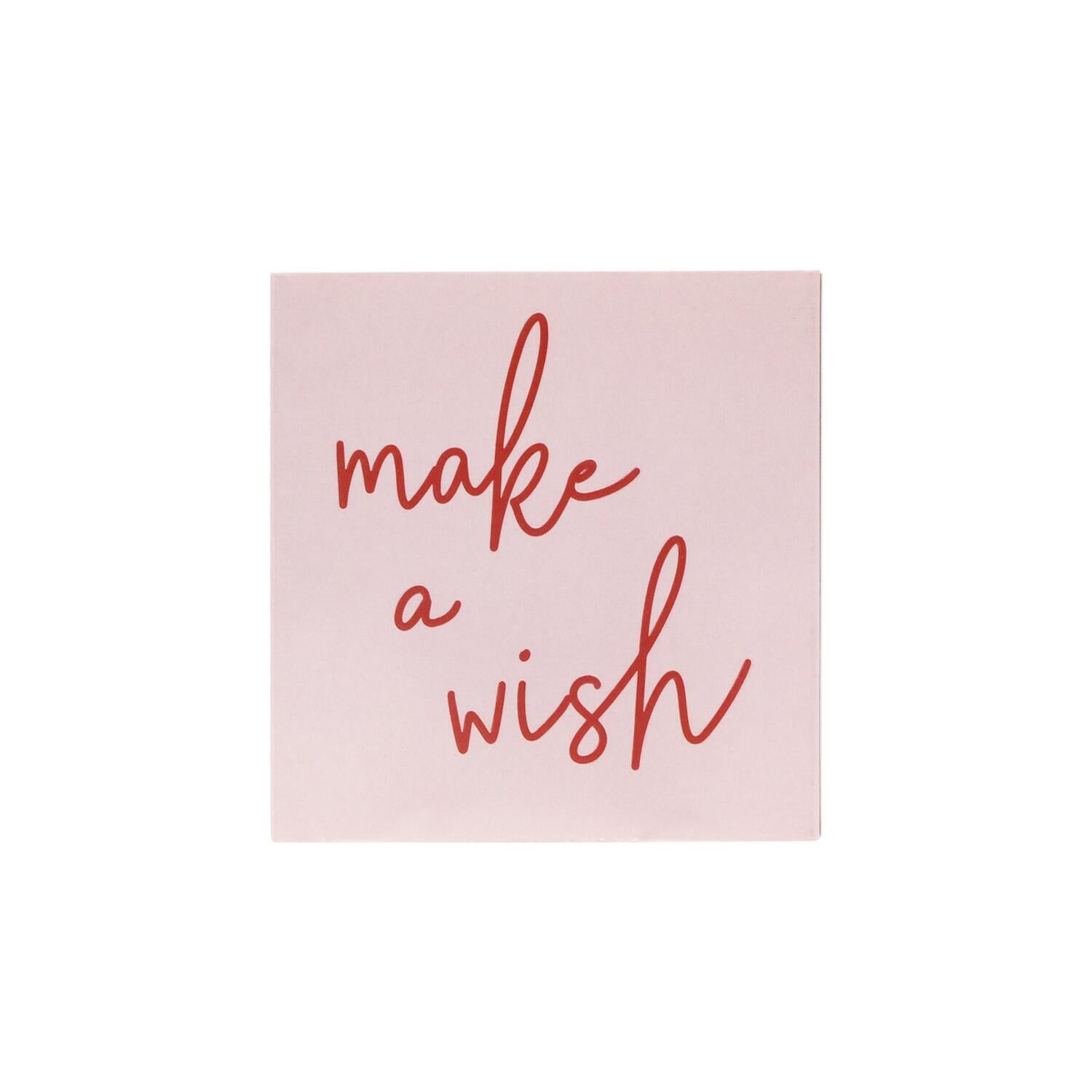 Streichhölzer "Make a wish" - 10,1x10,3x1,5 cm (Rosa)