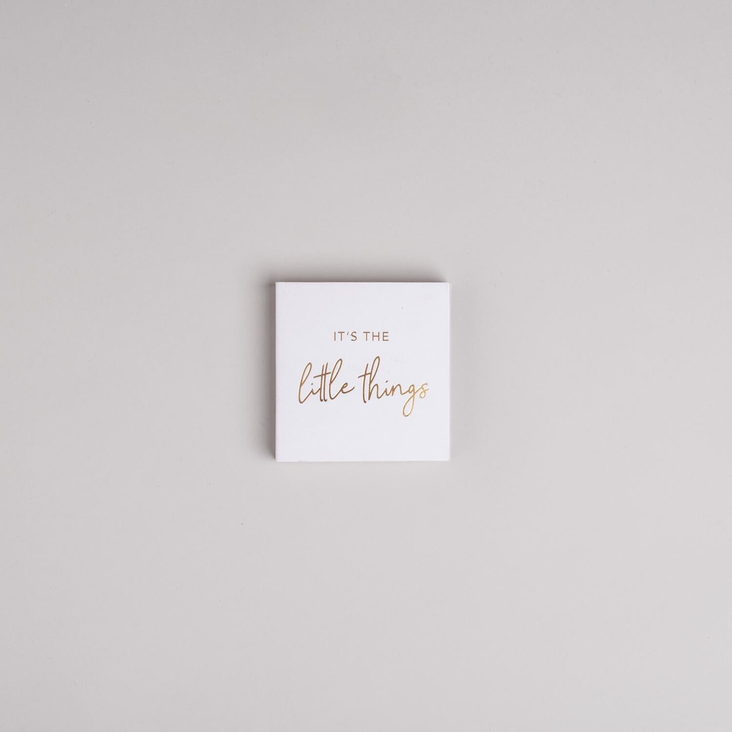 Streichhölzer "Little things" - 10,1x10,3x1,5 cm (Weiß)