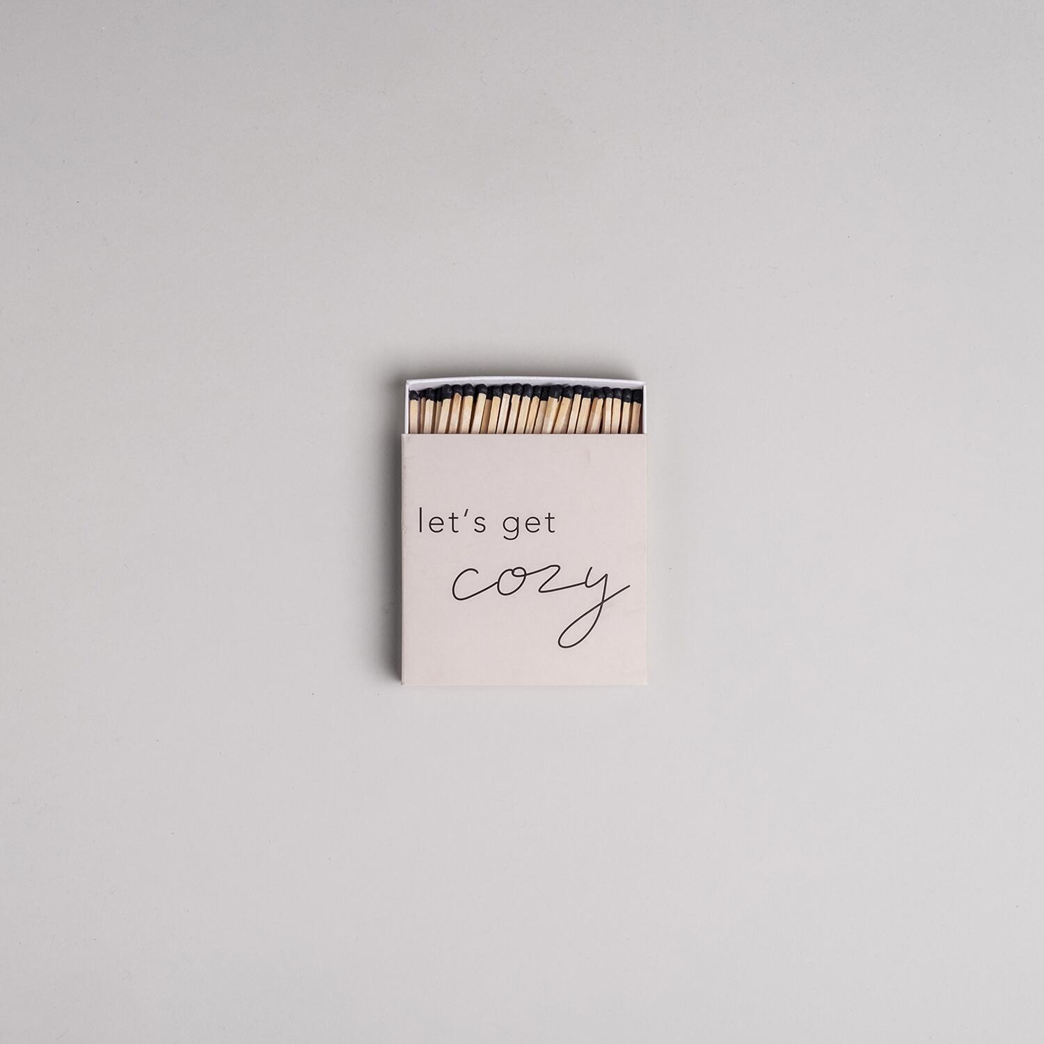 Streichhölzer "Cozy"  - 10,1x10,3x1,5 cm (Weiß)