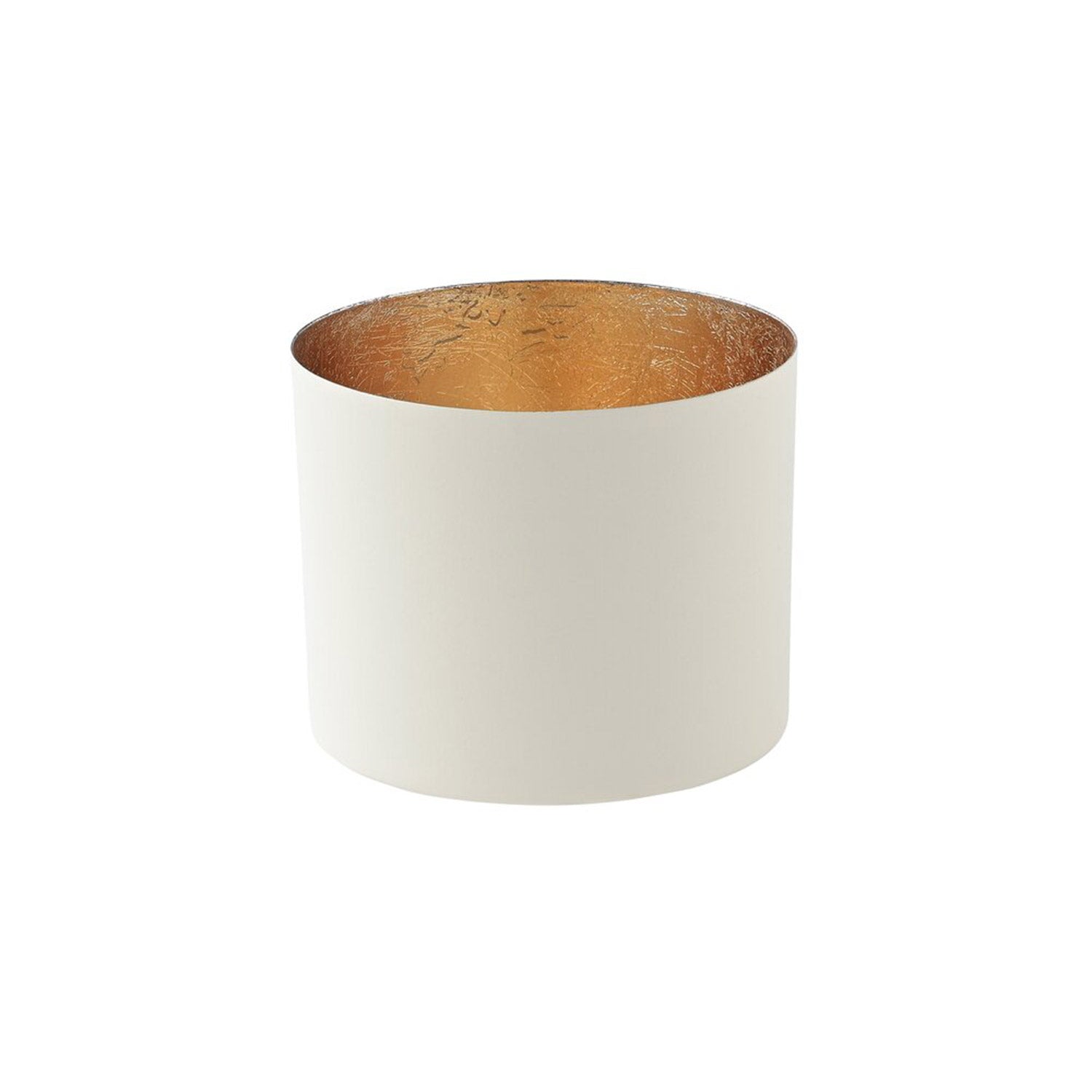 Windlicht "Chennai" - L (Weiß/Gold)
