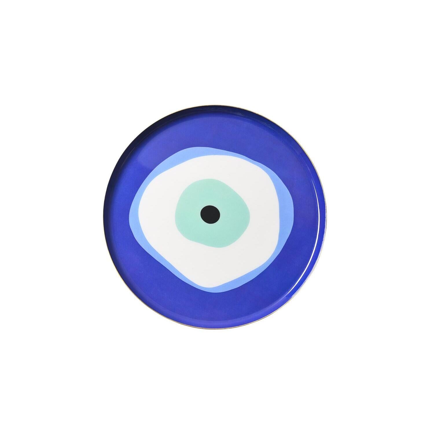 Dekotablett "Love Trays - blaues Auge" - M (Blau)