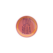 Deko-Teller "Love Plates - Ciao Bella" - 10x1,5x10cm (Rosa)
