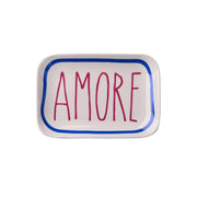 Deko-Teller "Love Plates - Amore" - 15,5x2x10,5 cm (Weiß)