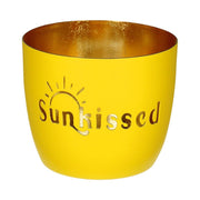 Windlicht "Madras - Sunkissed" - M (Neongelb/Gold)