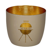 Windlicht "Madras - Grill" - M (Sandstein/Gold)