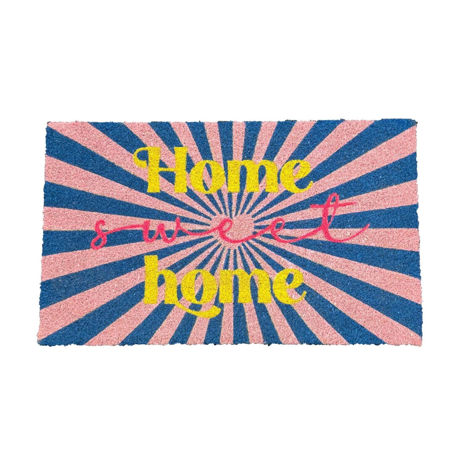 Fußmatte "Home sweet home" - 45x75 cm (Bunt)