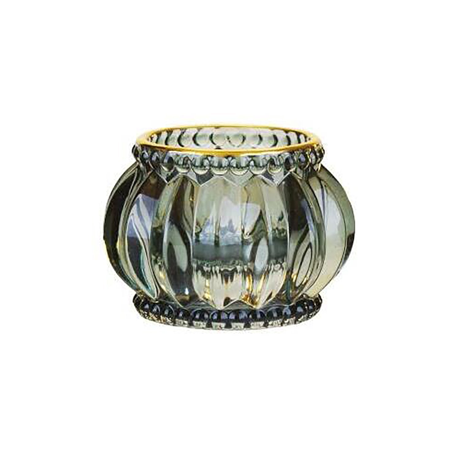 Windlicht rund "Jacquard" - 7x5 cm (Yucca)