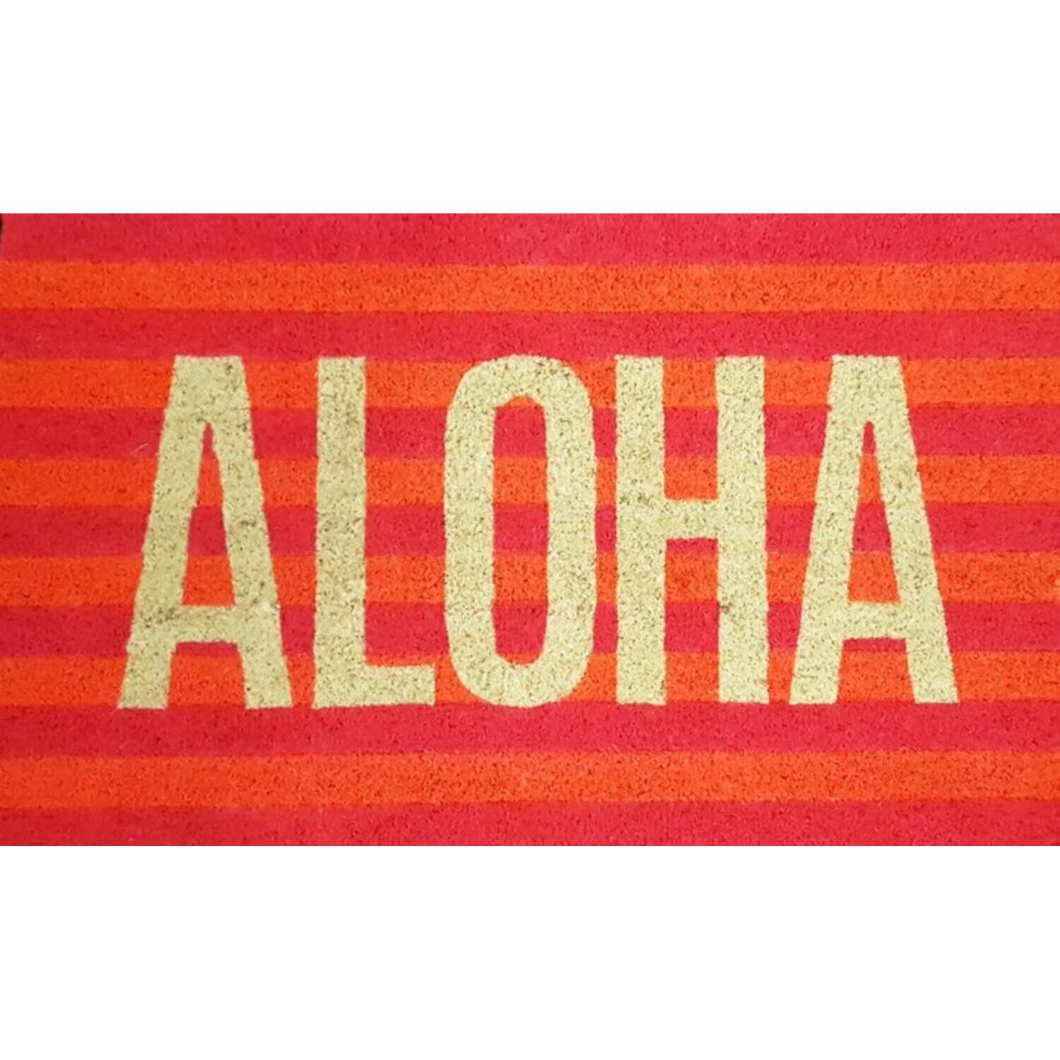 Fußmatte "Aloha - Neon" - 45x75 cm (Bunt)