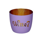 Windlicht "Madras - Wolke 7" - 8,5x10 cm (Lila/Gold)