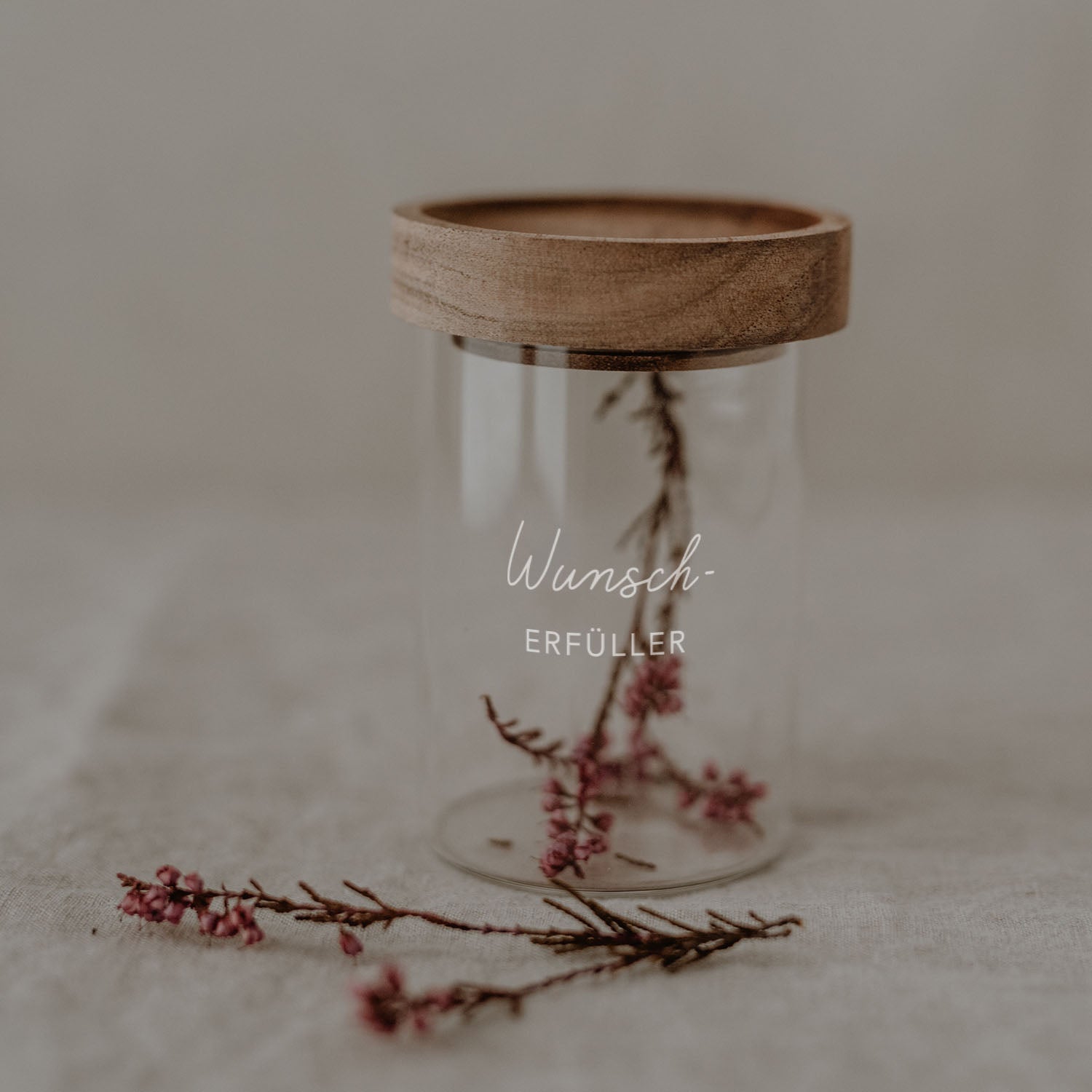 Mini-Vorratsglas "Wunscherfüller" - 200 ml (Transparent)